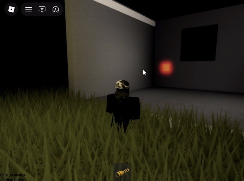 Flashlight horror gameplay